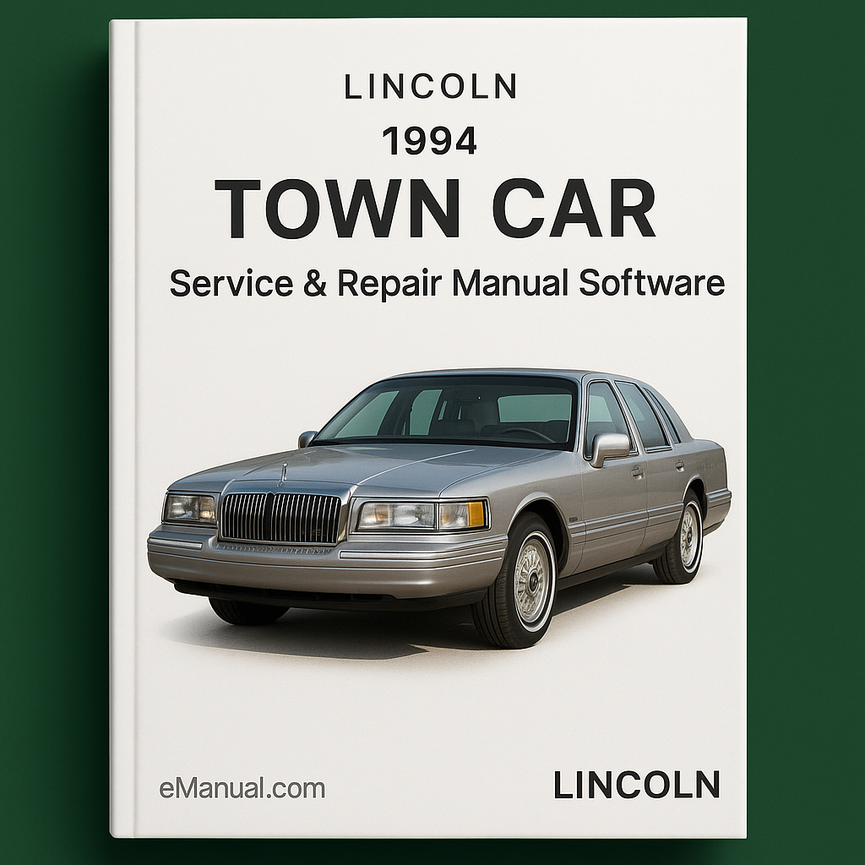 1994 Lincoln Town CAR Service & Repair Manual Software