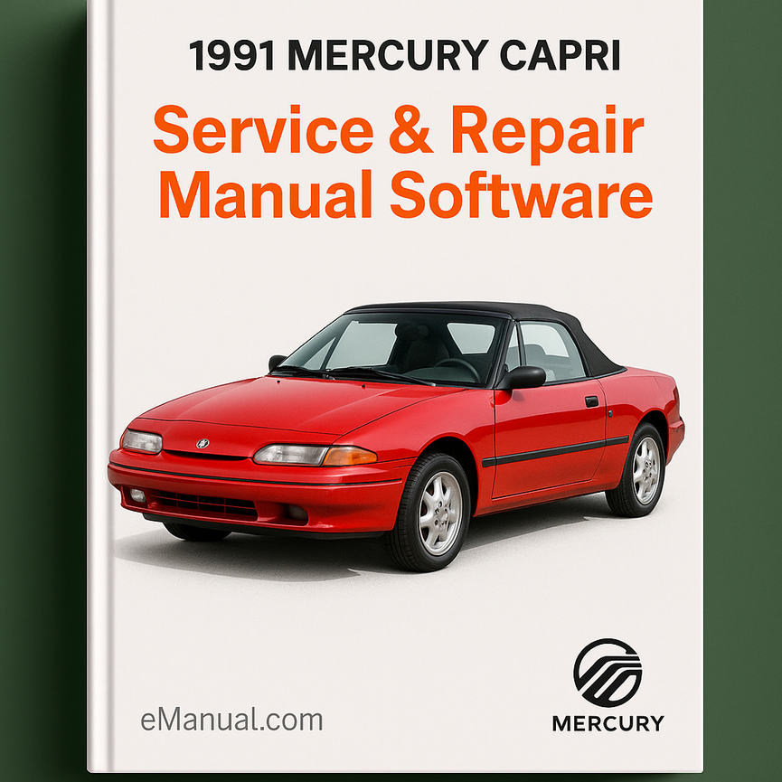 1991 Mercury Capri Service & Repair Manual Software