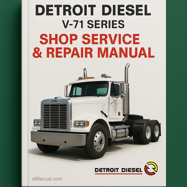 Detroit Diesel V-71 Series Shop Service Repair Manual