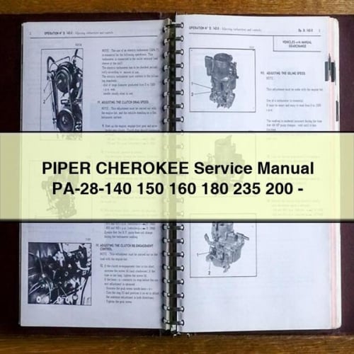 PIPER CHEROKEE Service Repair Manual PA-28-140 150 160 180 235 200-PDF Download