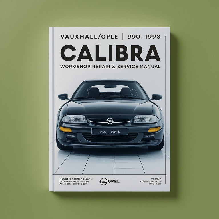 VAUXHALL/OPEL 1990-1998 CALIBRA (G to S Registration) Workshop Repair & Service Manual # QUALITY PDF Download