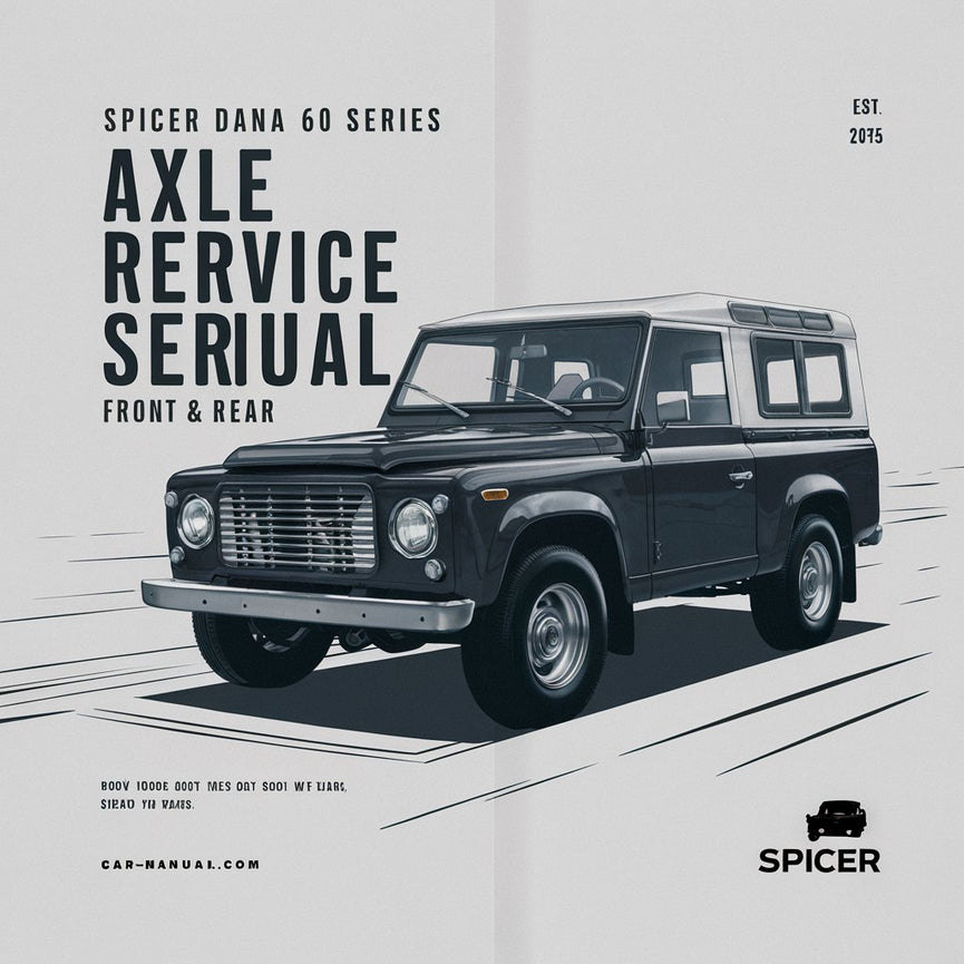 Spicer Dana 60 Series Axle Repair Service Manual Front & Rear