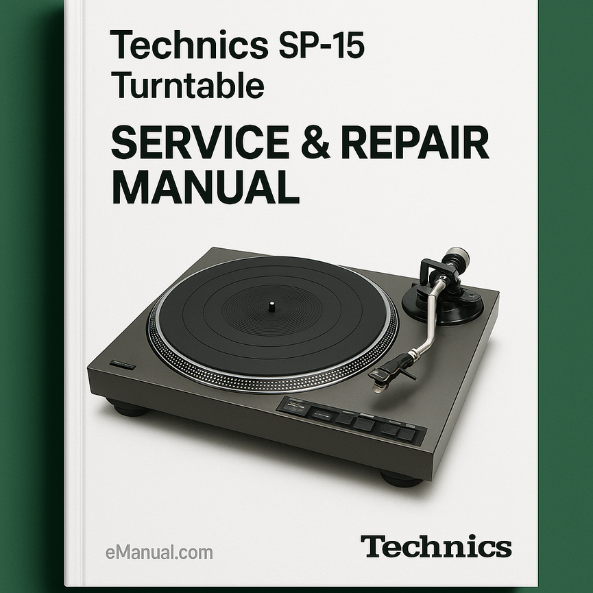 Not Vehicle SP-15 Audio Equipment Service Repair Manual
