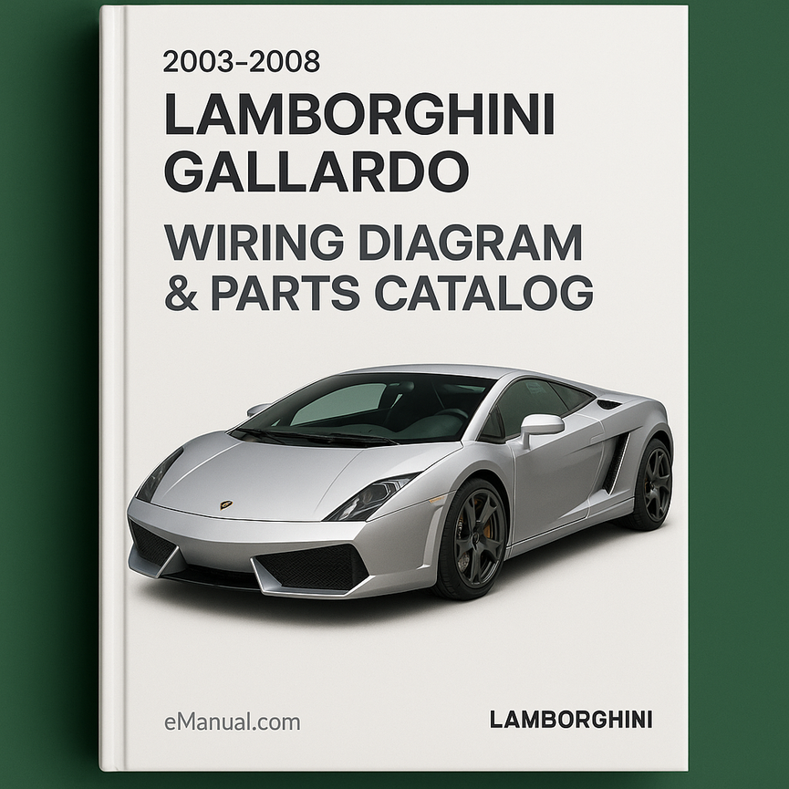 2003-2008 Lamborghini Gallardo Wiring Diagram & Parts Catalog