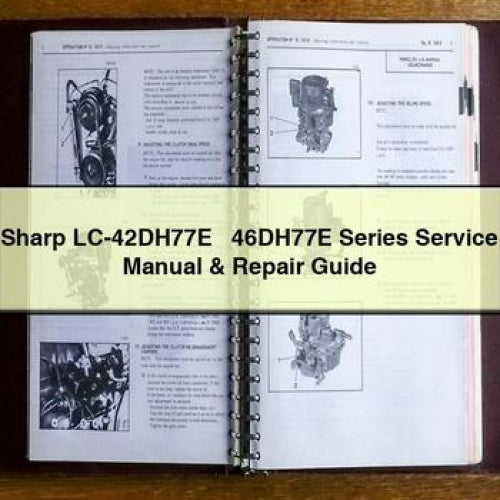 Sharp LC-42DH77E + 46DH77E Series Service Manual & Repair Guide PDF Download