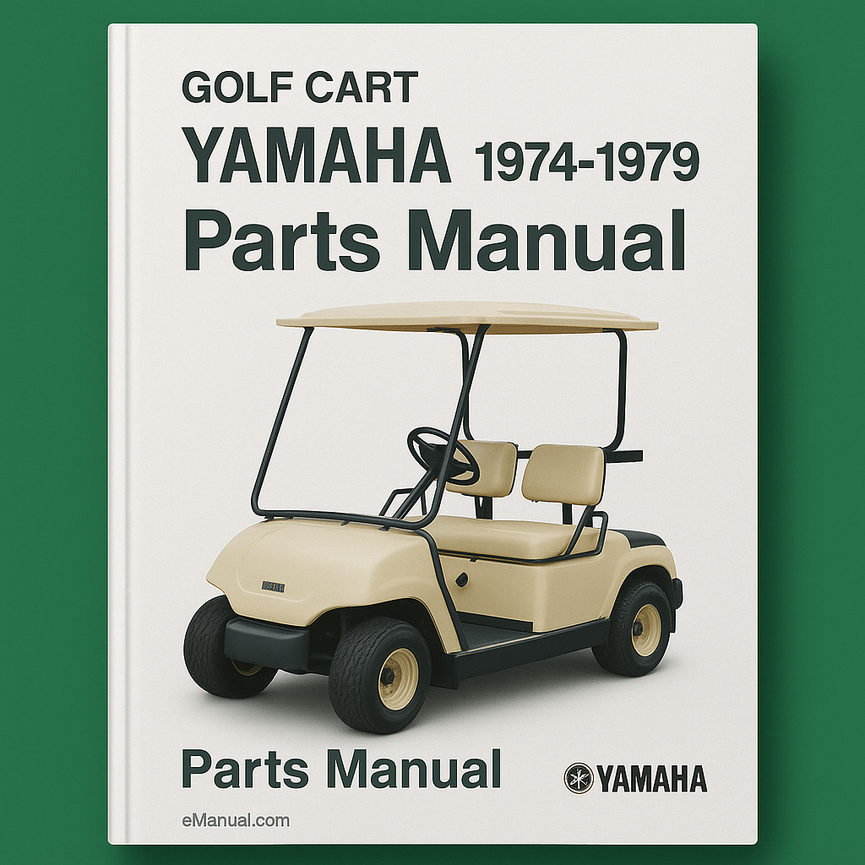 Yamaha G5 AG GOLF CART Parts Manual Catalog Download 1979-1997 PDF