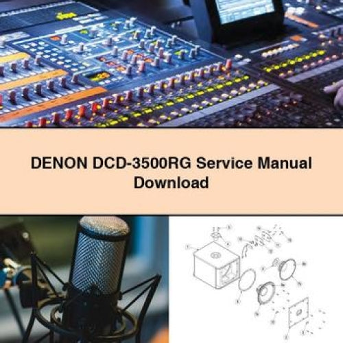 DENON DCD-3500RG Service Manual Download PDF