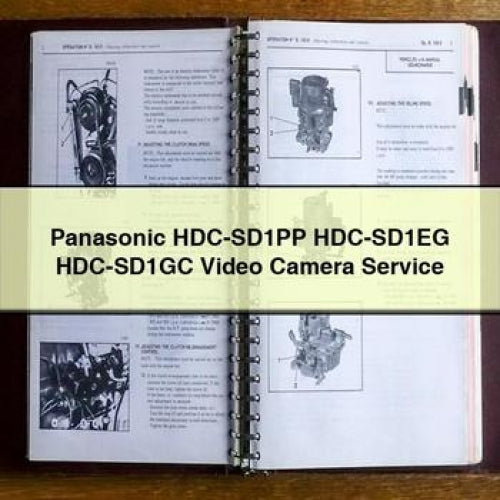 Panasonic HDC-SD1PP HDC-SD1EG HDC-SD1GC Video Camera Service Repair Manual