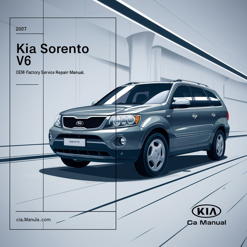 KIA Sorento V6 3.8L 2007 OEM Factory Service Repair Manual