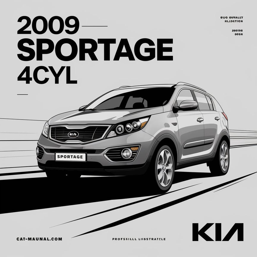 KIA Sportage 2009 4CYL (2.0L) OEM Factory Shop Service Repair Manual FSM Year Specific