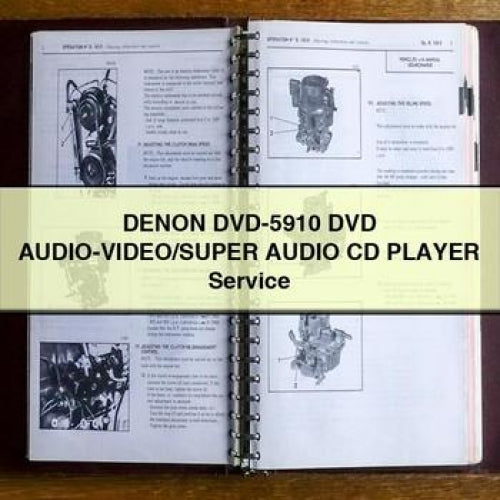 DENON DVD-5910 DVD AUDIO-Video/Super AUDIO CD Player Service Repair Manual