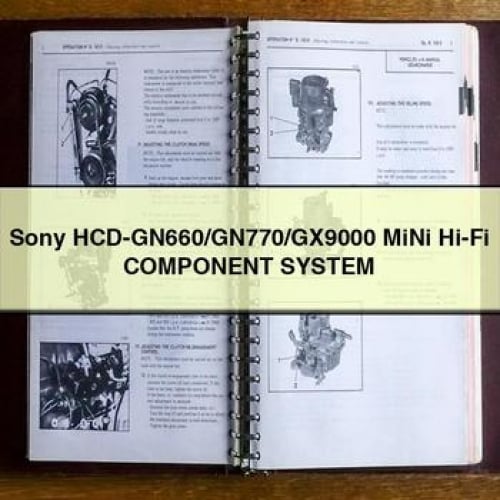 Sony HCD-GN660/GN770/GX9000 MiNi Hi-Fi Component System