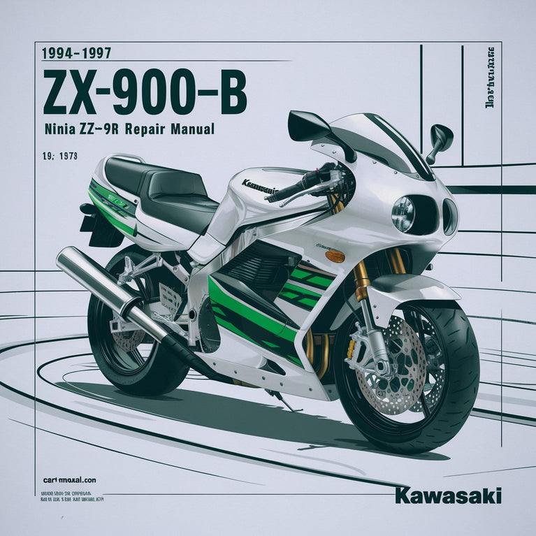 1994-1997 Kawasaki Motorcycle ZX900-B Ninja ZX-9R Service Repair Manual ( FREE Preview )