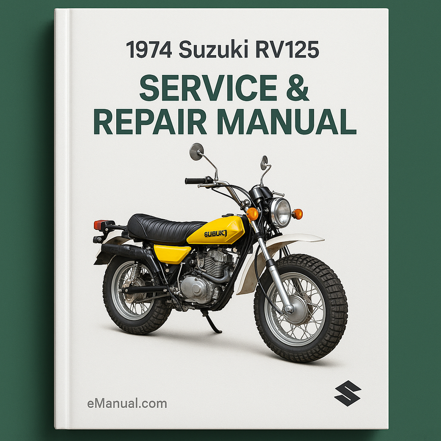 1974 Suzuki RV125 Service Repair Manual