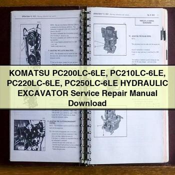 Komatsu PC200LC-6LE PC210LC-6LE PC220LC-6LE PC250LC-6LE HYDRAULIC Excavator Service Repair Manual