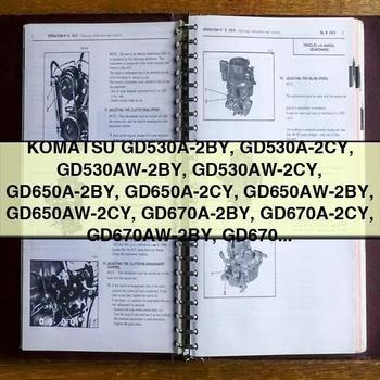 Komatsu GD530A-2BY GD530A-2CY GD530AW-2BY GD530AW-2CY GD650A-2BY GD650A-2CY GD650AW-2BY GD650AW-2CY GD670A-2BY GD670A-2CY GD670AW-2BY GD670AW-2CY Motor GRADER Service Repair Manual