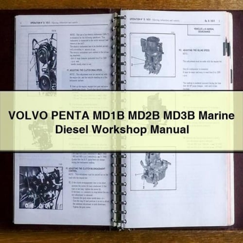 VOLVO PENTA MD1B MD2B MD3B Marine Diesel Workshop Manual PDF Download