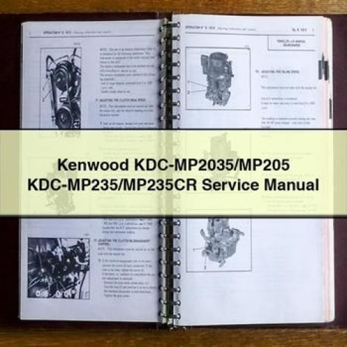 Kenwood KDC-MP2035/MP205 KDC-MP235/MP235CR Service Manual PDF Download