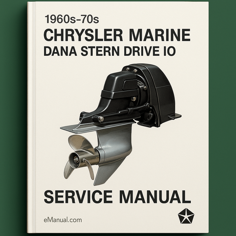 1960s-70s chysler marine dana stern drive IO Service Manual