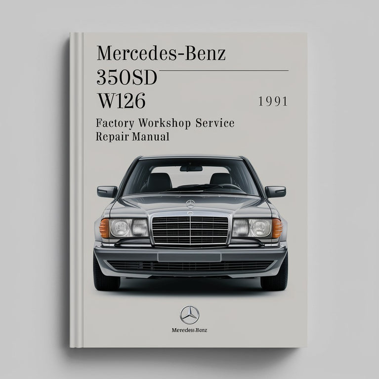 Mercedes-Benz 350SD w126 1991 Manual de Servicio Taller de Fábrica Descargar PDF