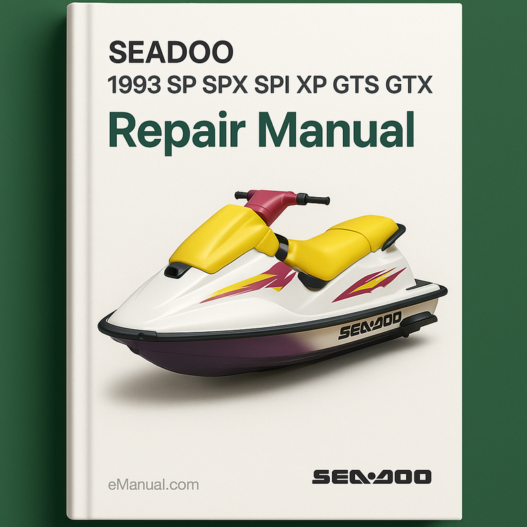 1993 SEADOO SP SPX SPI XP GTS GTX Repair Manual