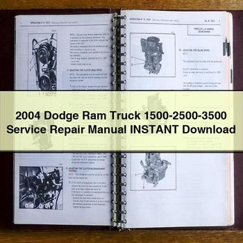 2004 Dodge Ram Truck 1500-2500-3500 Service Repair Manual