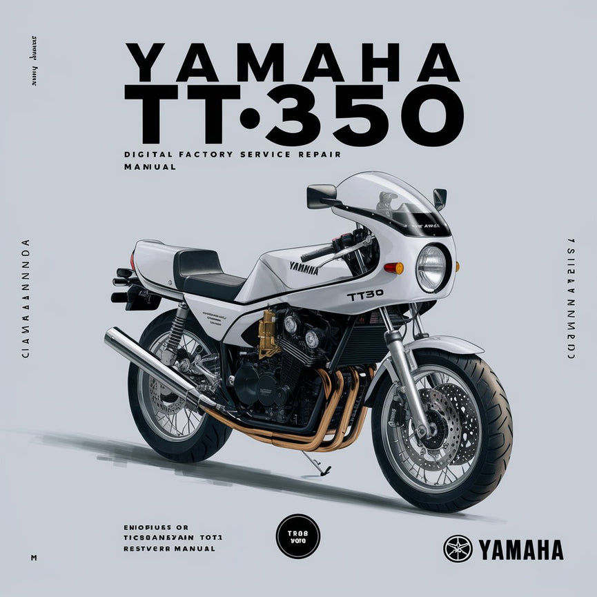 Yamaha TT350 1990 Manual de reparación del servicio de fábrica digital Descargar PDF