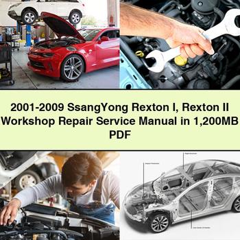 2001-2009 SsangYong Rexton I Rexton II Workshop Repair Service Manual in 1 200MB PDF Download