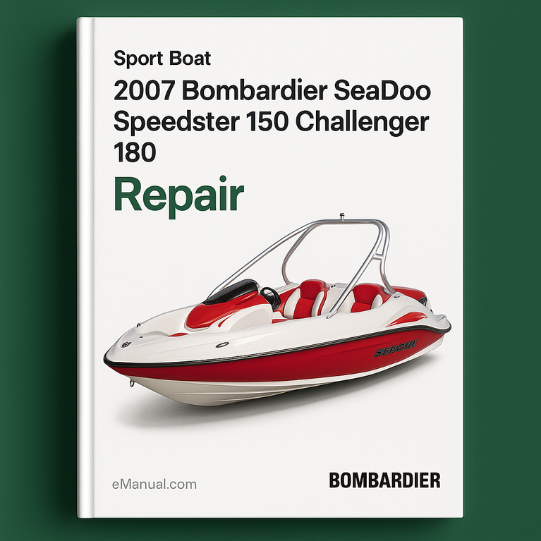 2007 Bombardier SeaDoo Speedster 150 Challenger 180 Sport Boat Repair
