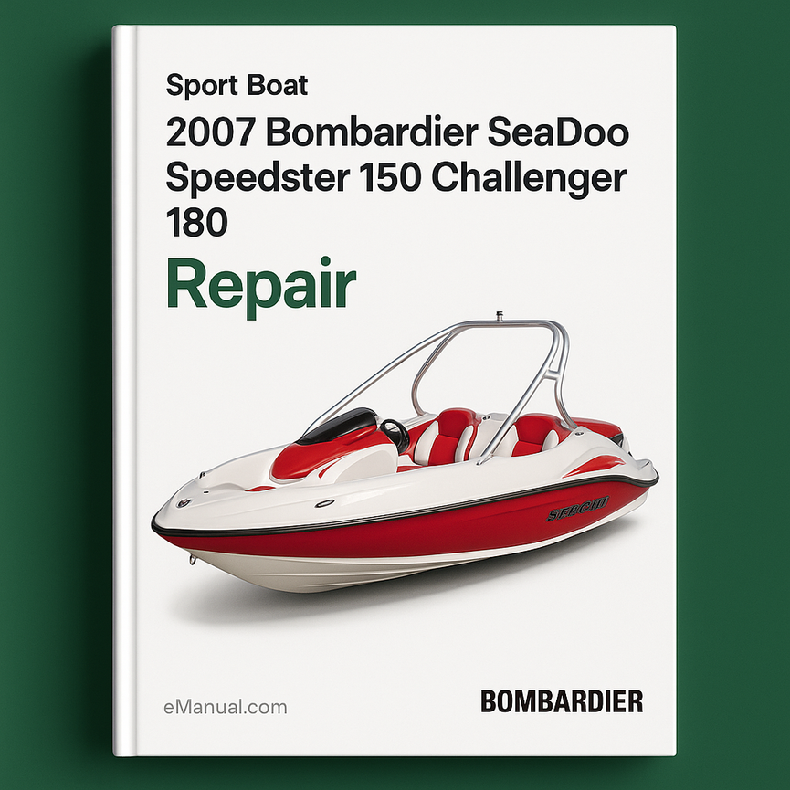 2007 Bombardier SeaDoo Speedster 150 Challenger 180 Sport Boat Repair