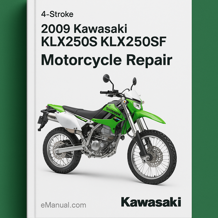 2009 Kawasaki KLX250S KLX250SF 4-Stroke Motorcycle Repair