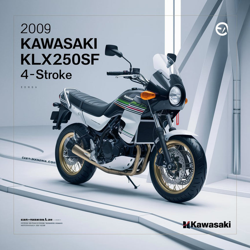 2009 Kawasaki KLX250S KLX250SF 4-Takt Motorrad Reparatur