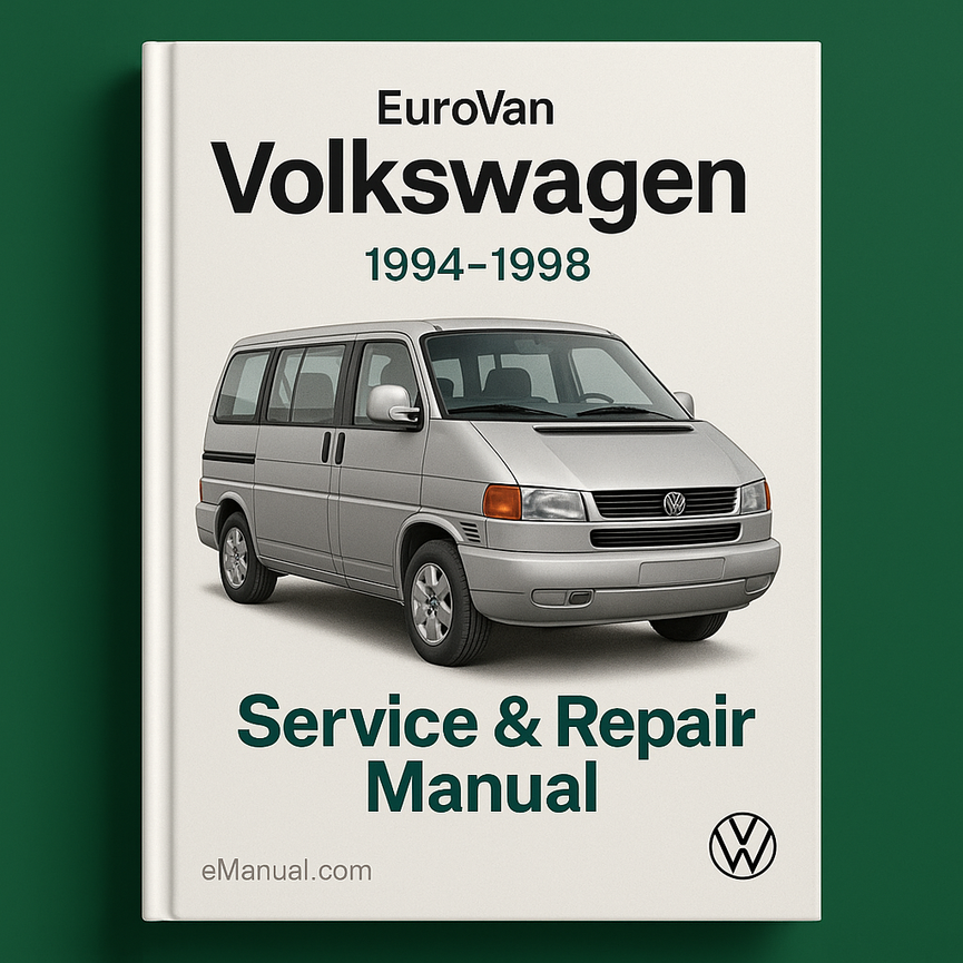 VOLKSWAGEN EUROVAN Manual de reparación de servicio 1994-1998 Descargar PDF