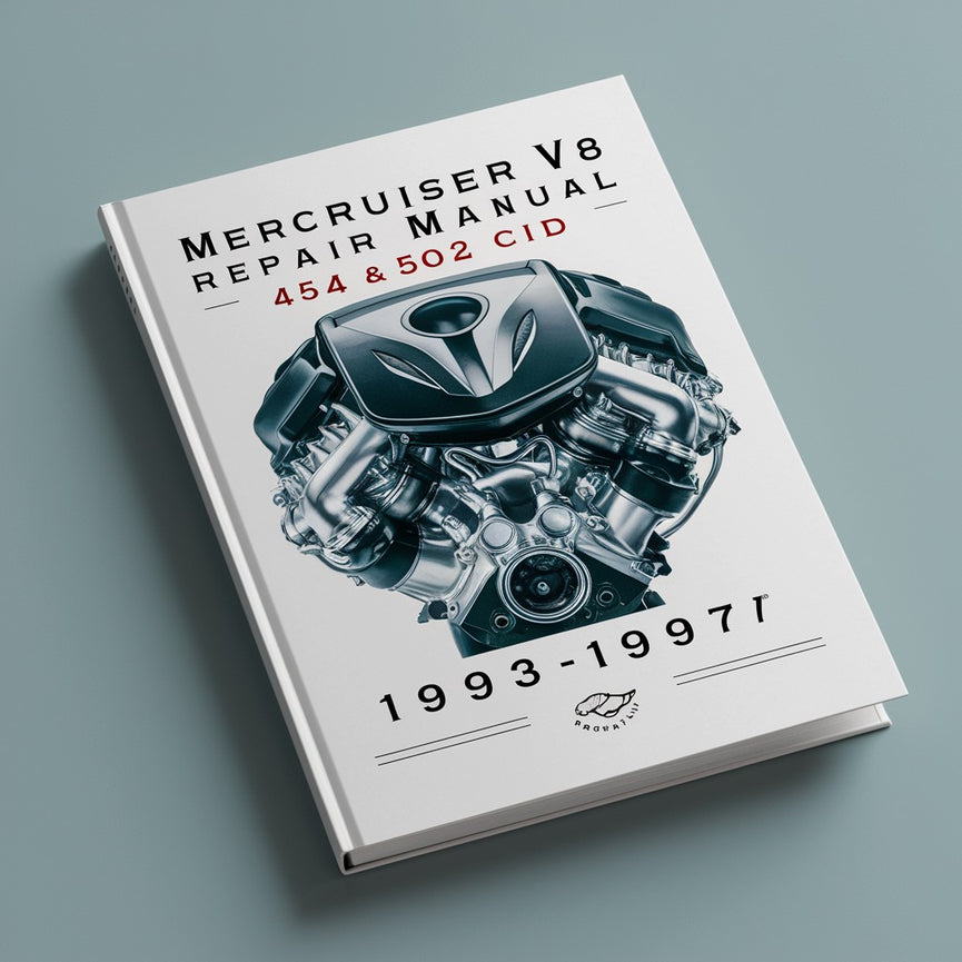 1993-1997 MerCruiser V8 Repair Manual 454 & 502 CID