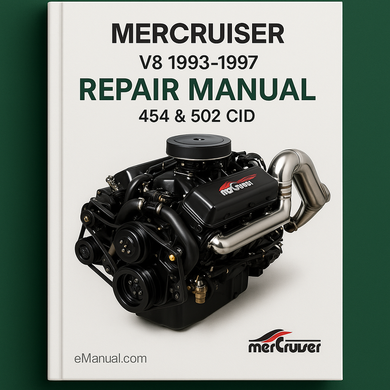 1993-1997 MerCruiser V8 Repair Manual 454 & 502 CID