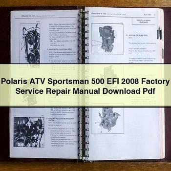 Polaris ATV Sportsman 500 EFI 2008 Factory Service Repair Manual Pdf