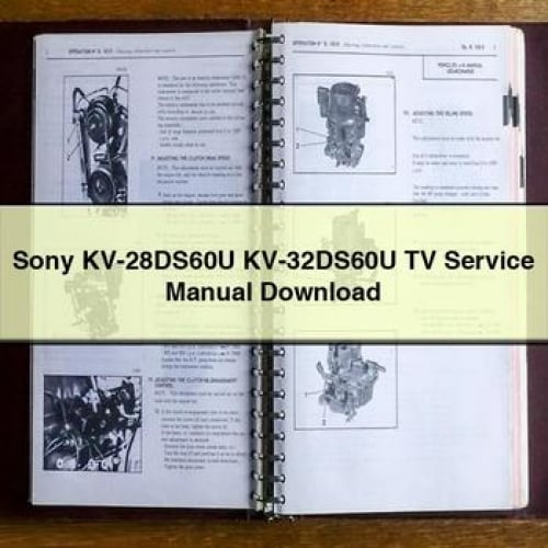 Sony KV-28DS60U KV-32DS60U TV Service Manual Download PDF