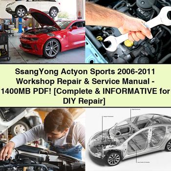 SsangYong Actyon Sports 2006-2011 Manual de servicio y reparación de taller - 1400MB PDF [Completo e informativo para reparación de bricolaje] Descargar