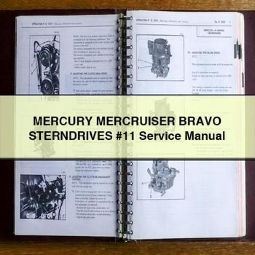 MERCURY MERCRUISER BRAVO STERNDRIVES #11 Service Manual PDF Download