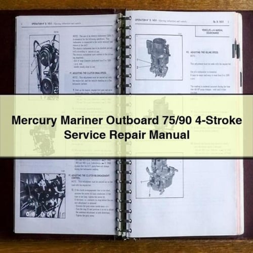 Manual de reparación de servicio fueraborda Mercury Mariner 75/90 de 4 tiempos Descargar PDF