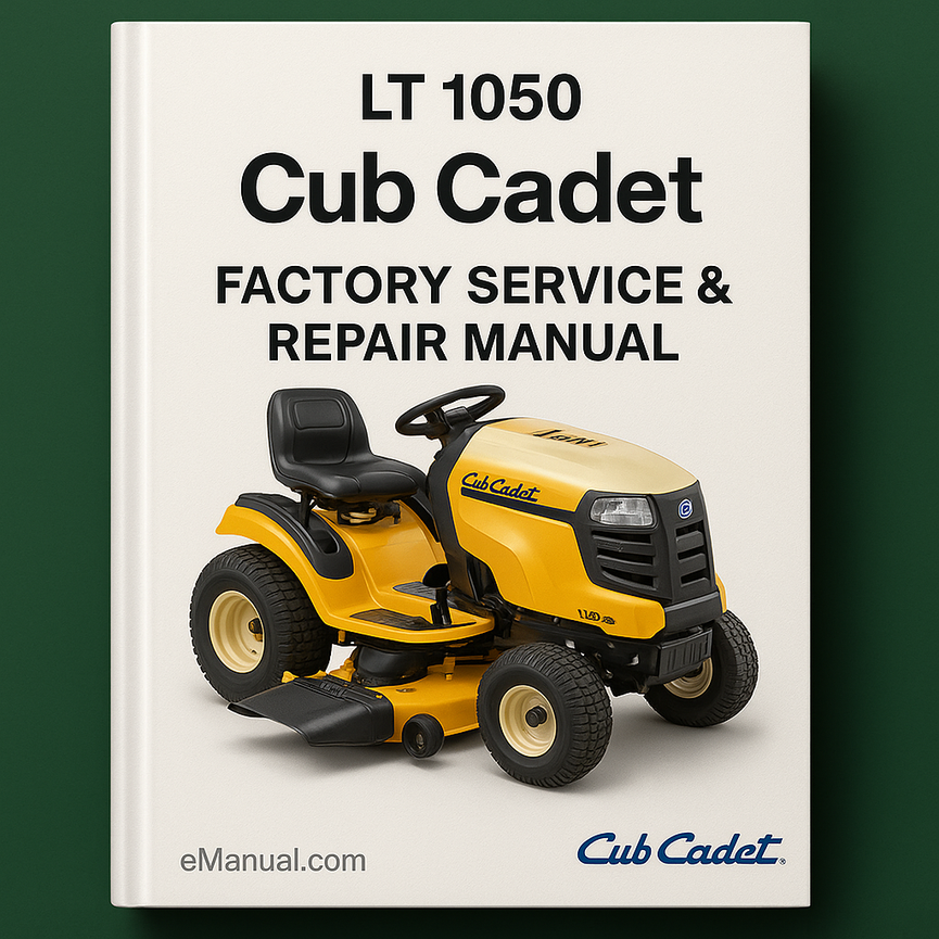 Cub Cadet LT 1050 Factory Service Repair Manual