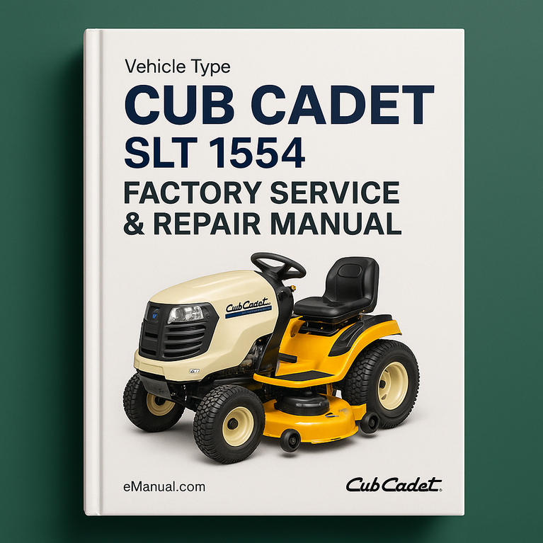 Cub Cadet SLT 1554 Factory Service Repair Manual