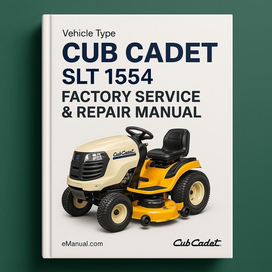 Cub Cadet SLT 1554 Factory Service Repair Manual