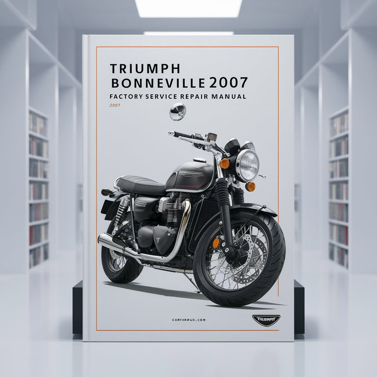 Manual de reparación de servicio de fábrica Triumph Bonneville 2007 Descargar PDF