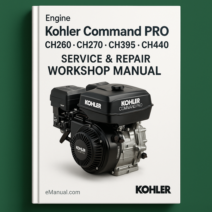 Kohler Command Pro CH260 CH270 CH395 CH440 Engine Service Repair Workshop Manual