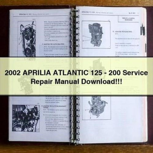 2002 APRILIA ATLANTIC 125-200 Service Repair Manual