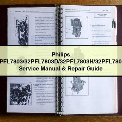 Philips 32PFL7803/32PFL7803D/32PFL7803H/32PFL7803S Service Manual & Repair Guide PDF Download