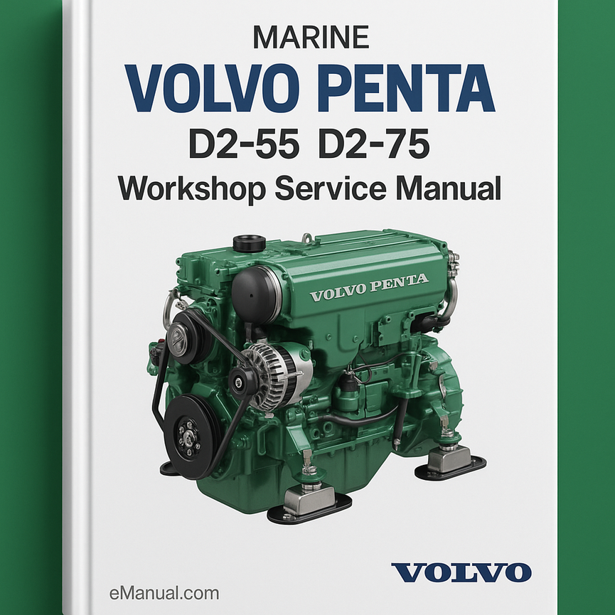 VOLVO PENTA D2-55 D2-75 Marine Workshop Service Manual