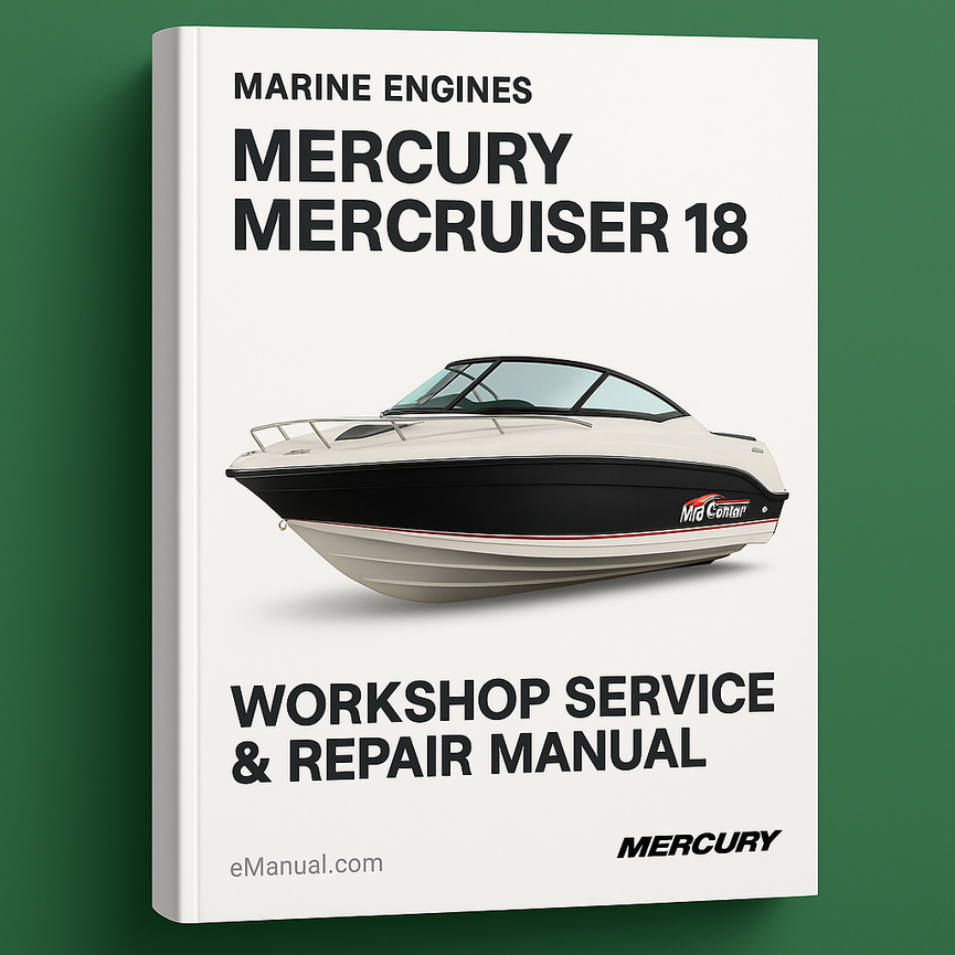 Mercury Mercruiser Schiffsmotoren Nummer 18 GM V6 262 CID (4,3 l)/262 CID (4,3 LX) Werkstatt-Service-Reparaturhandbuch 1993 1994 1995 1996 1997