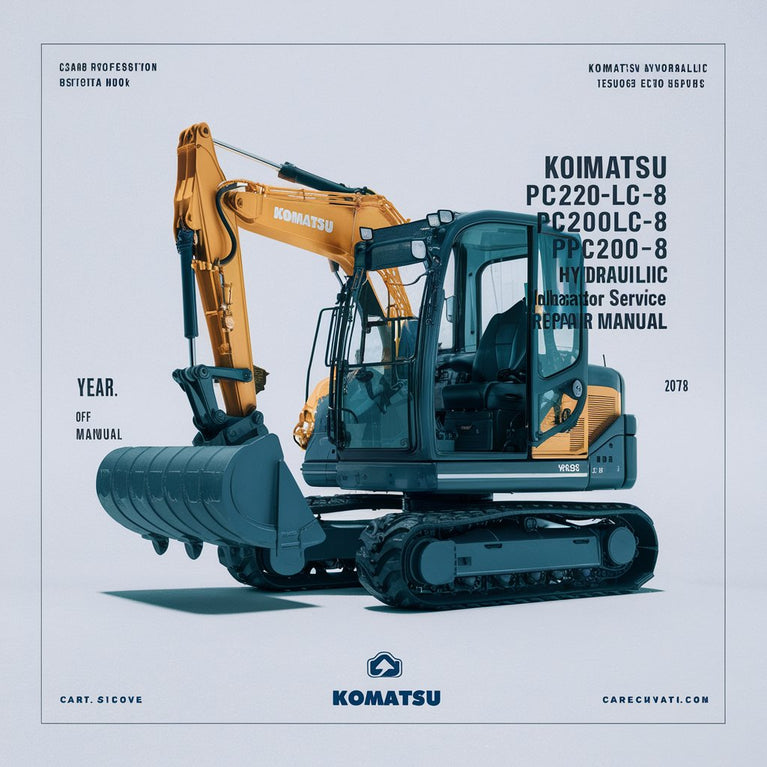 Komatsu PC200-8 PC200LC-8 PC220-8 PC220LC-8 Hydraulic Excavator Workshop Service Repair Manual  (SN:300001 and up 70001 and up)